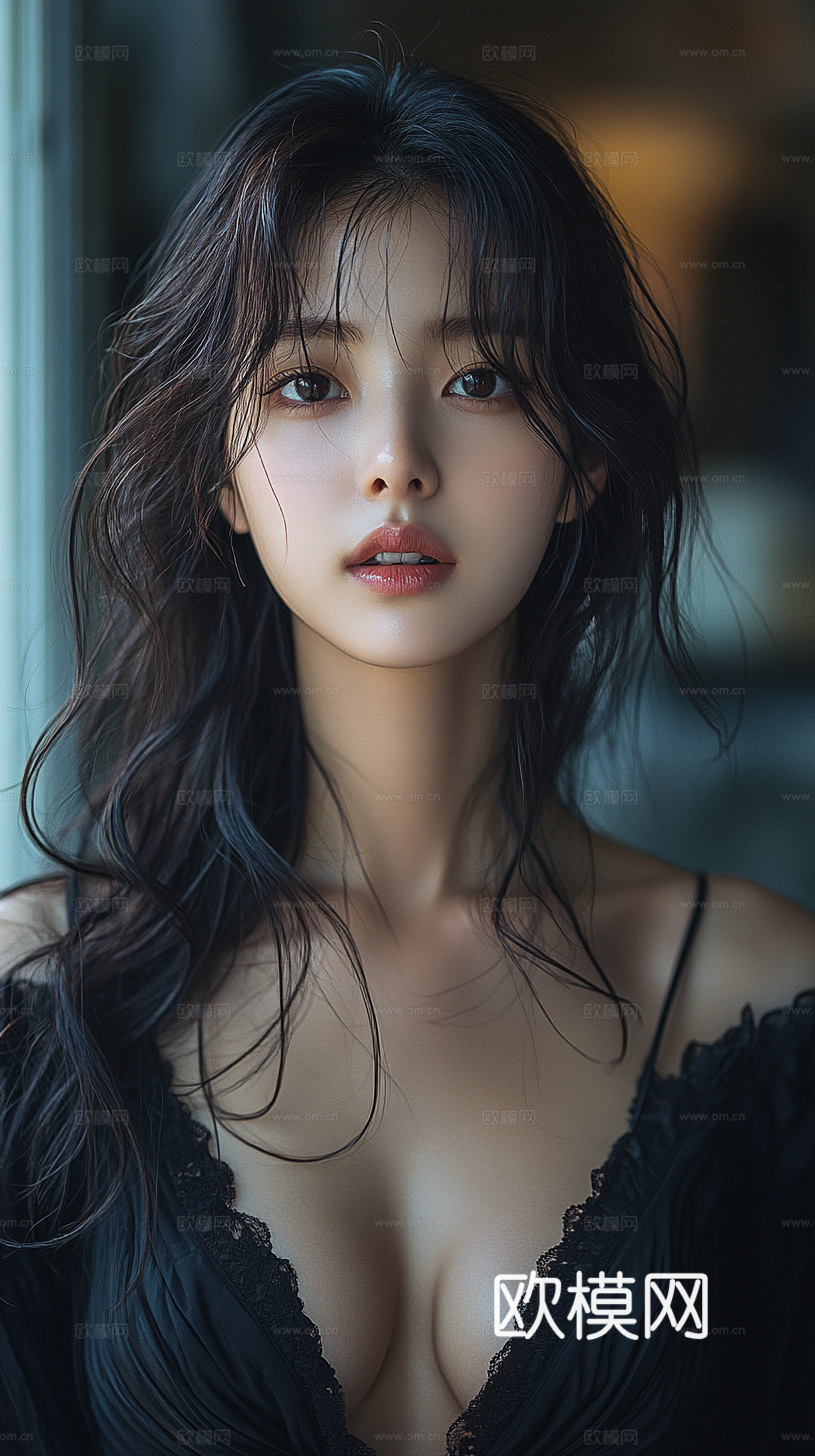 美女人物肖像挂画装饰画