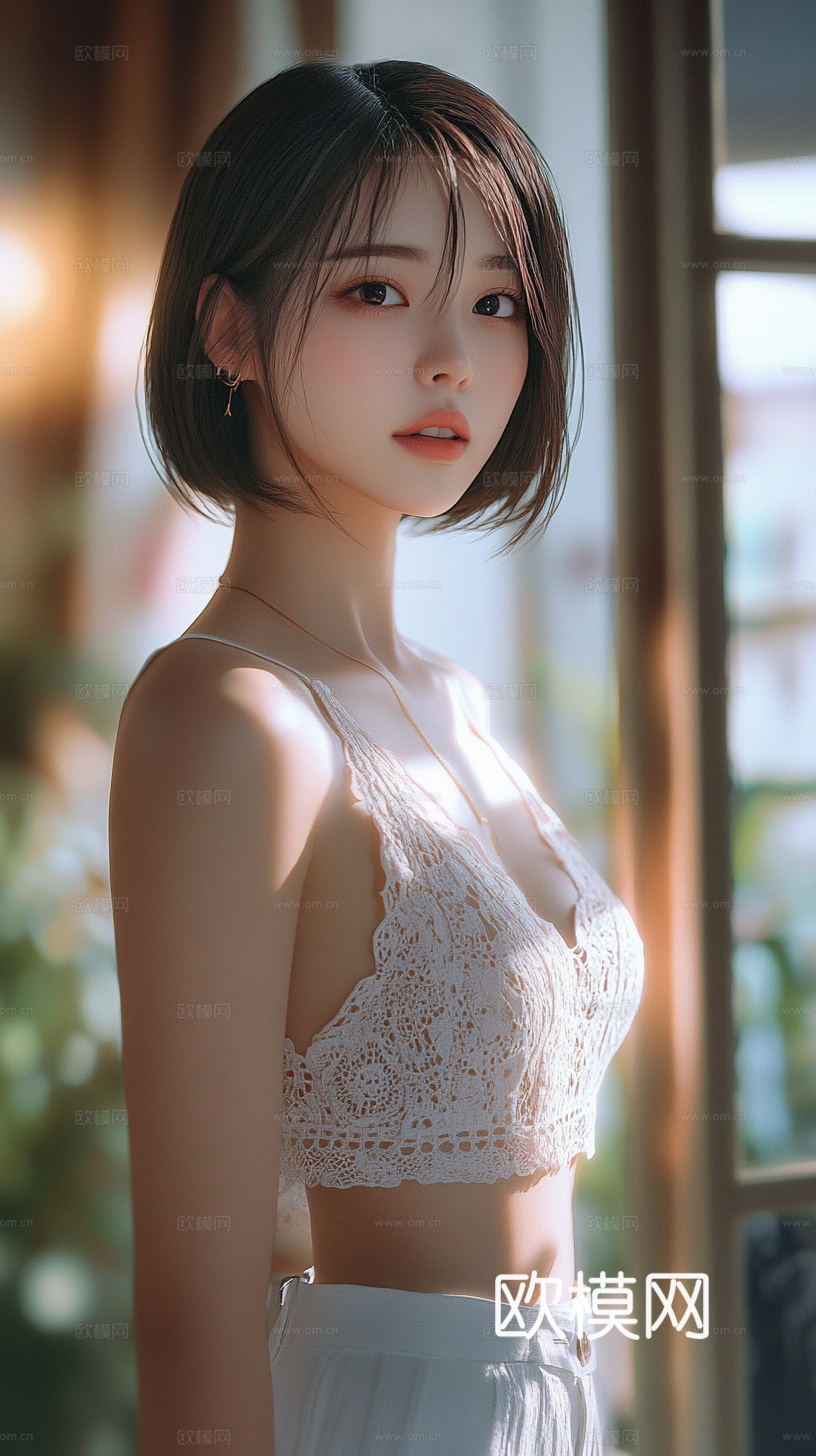 美女人物肖像挂画装饰画