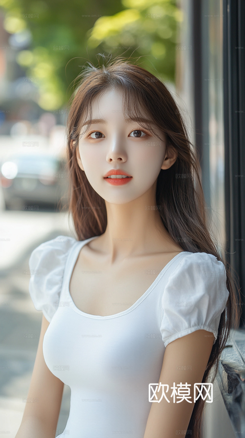 美女人物肖像挂画装饰画下载（渲染图8）