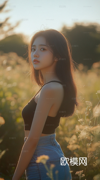 美女人物肖像挂画装饰画下载(渲染图6)