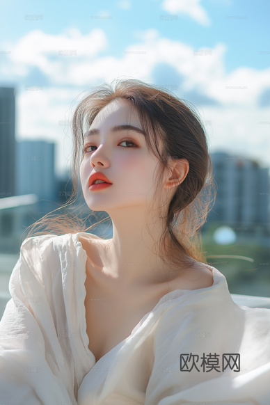 美女人物肖像挂画装饰画下载(渲染图7)