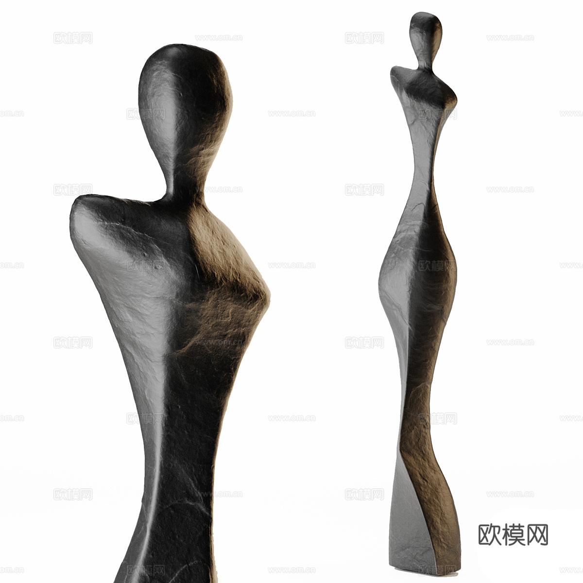 现代意式意式艺术雕塑 抽象雕塑3d模型