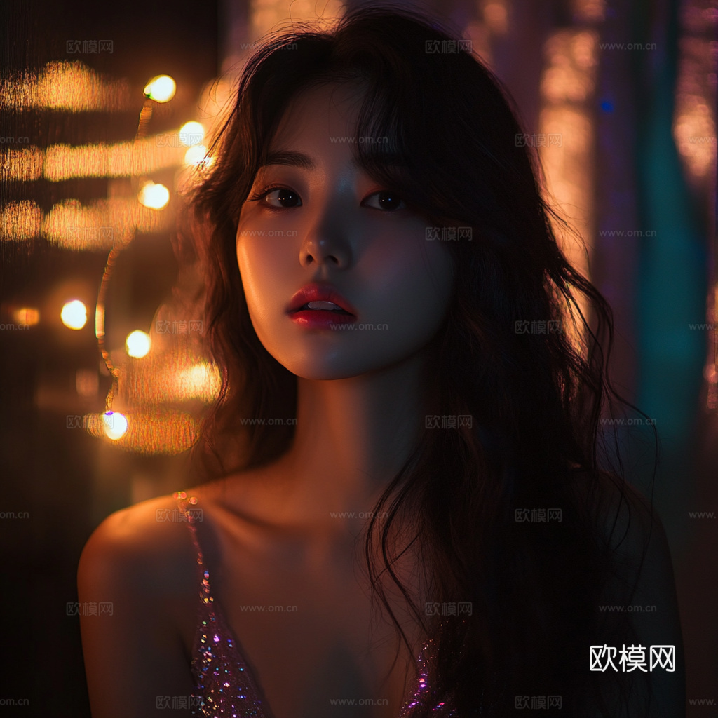 美女人物肖像挂画装饰画