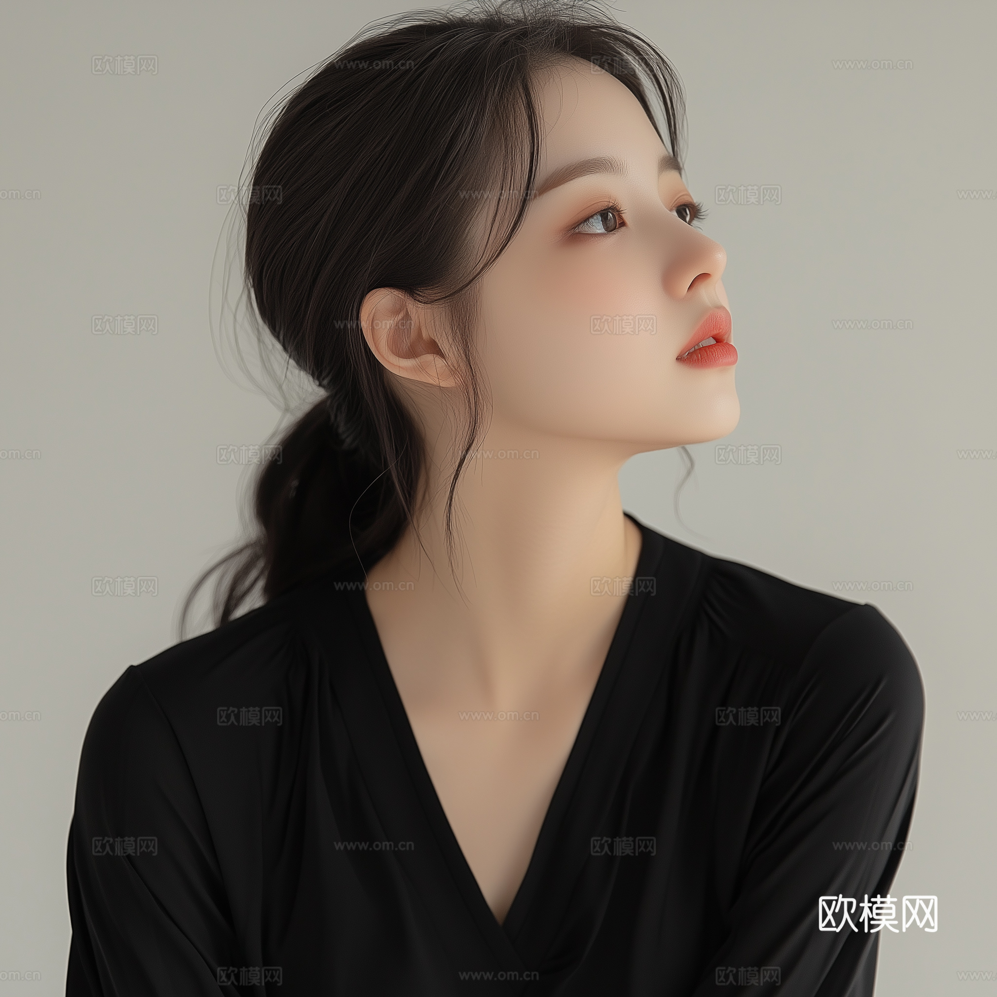 美女人物肖像挂画装饰画