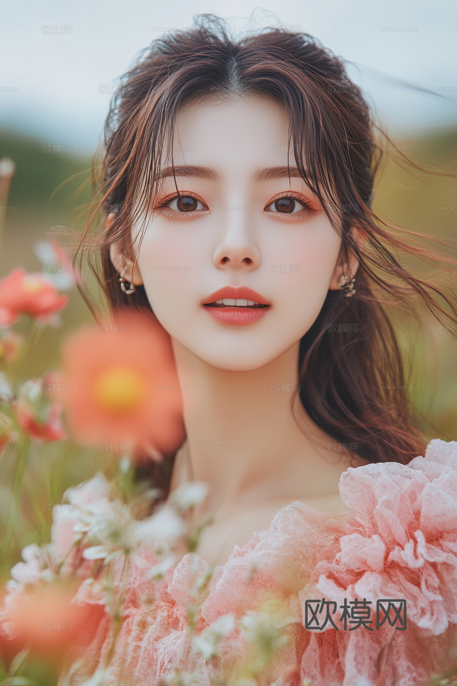 美女人物肖像挂画装饰画下载（渲染图6）