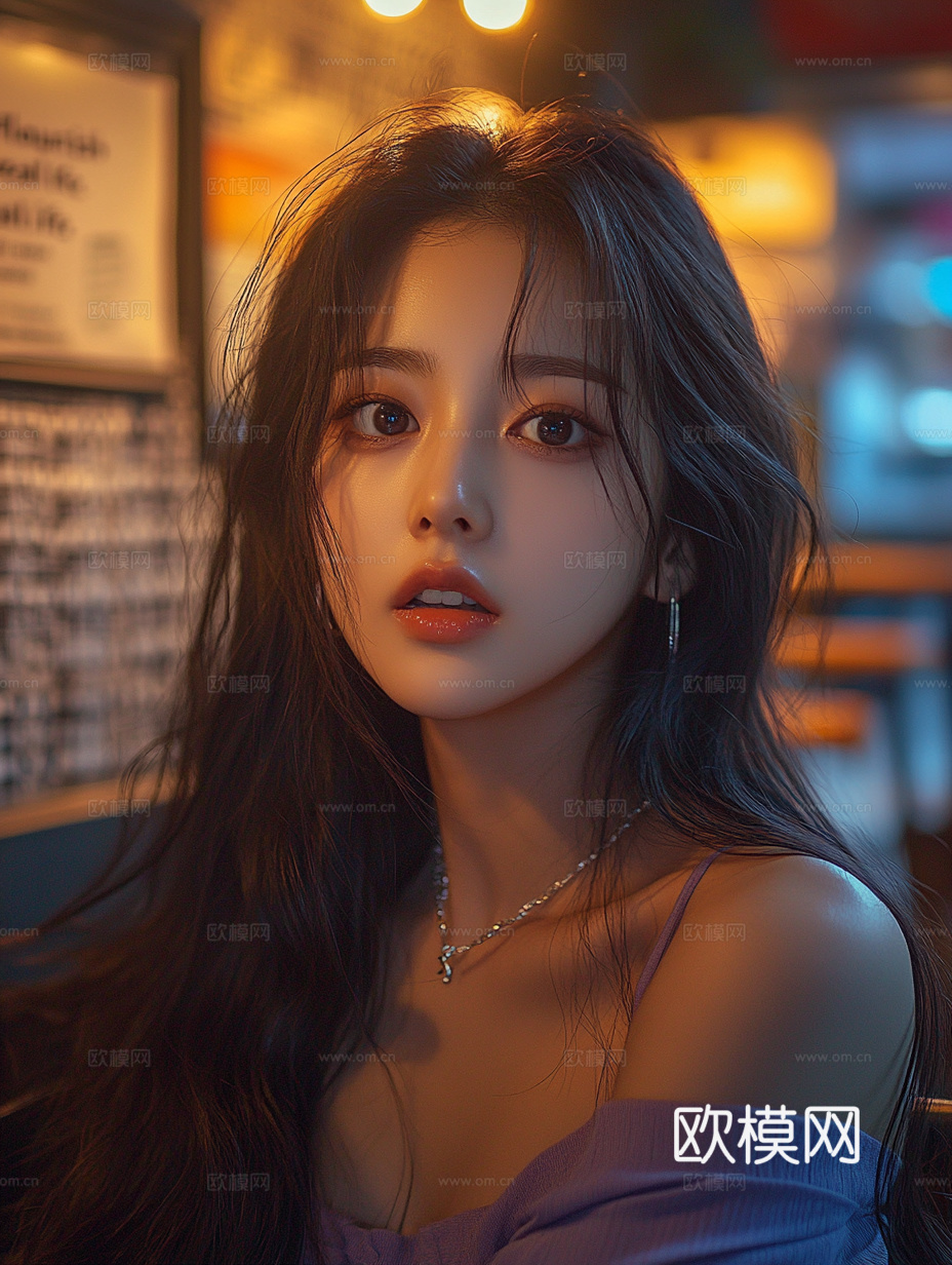 美女人物肖像挂画装饰画