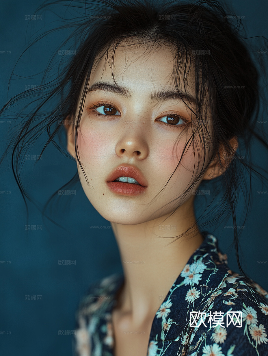 美女人物肖像挂画装饰画