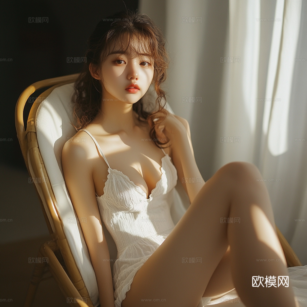 美女人物肖像挂画装饰画