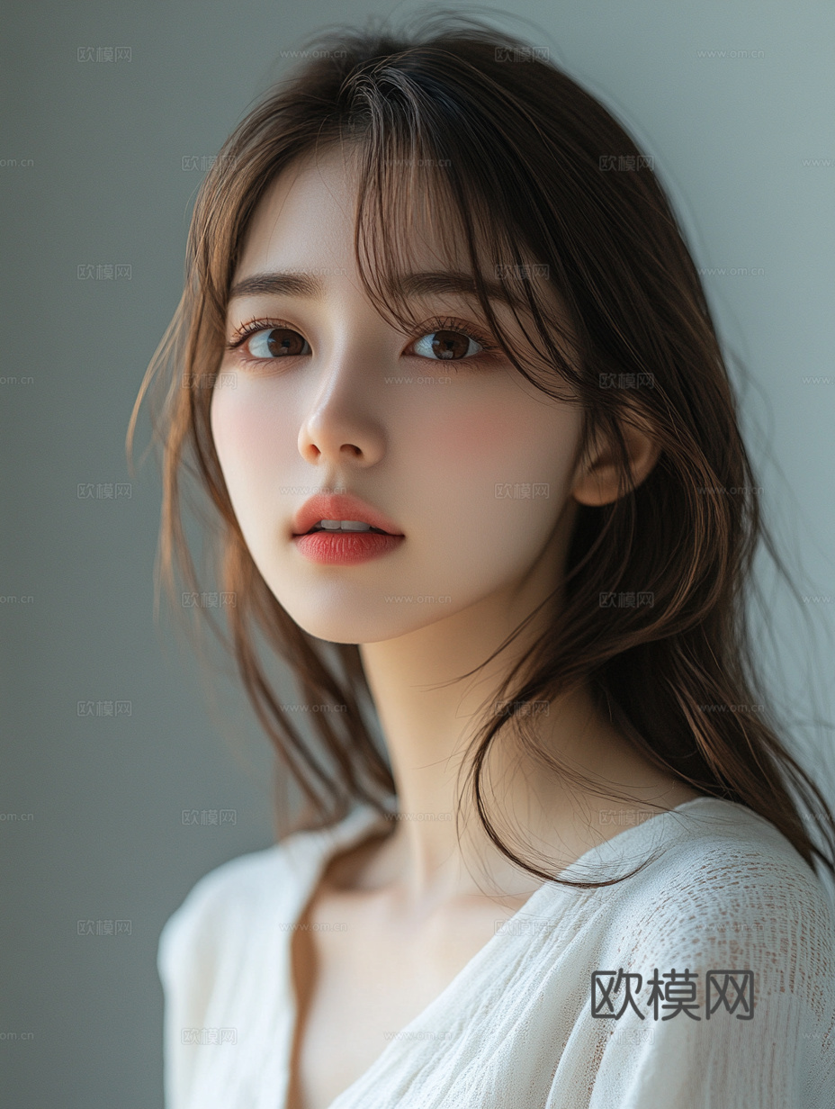 美女人物肖像挂画装饰画