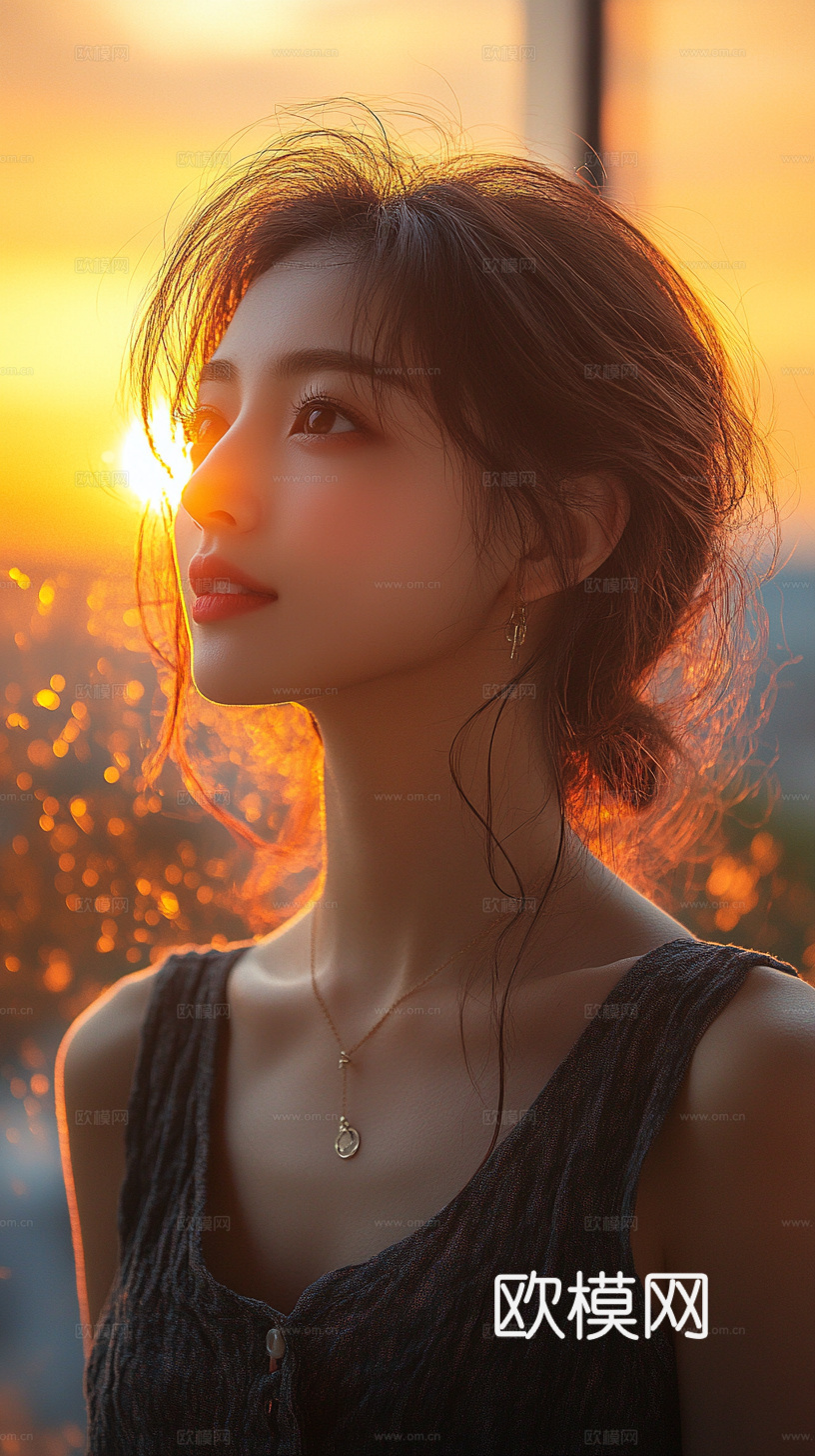 美女人物肖像挂画装饰画