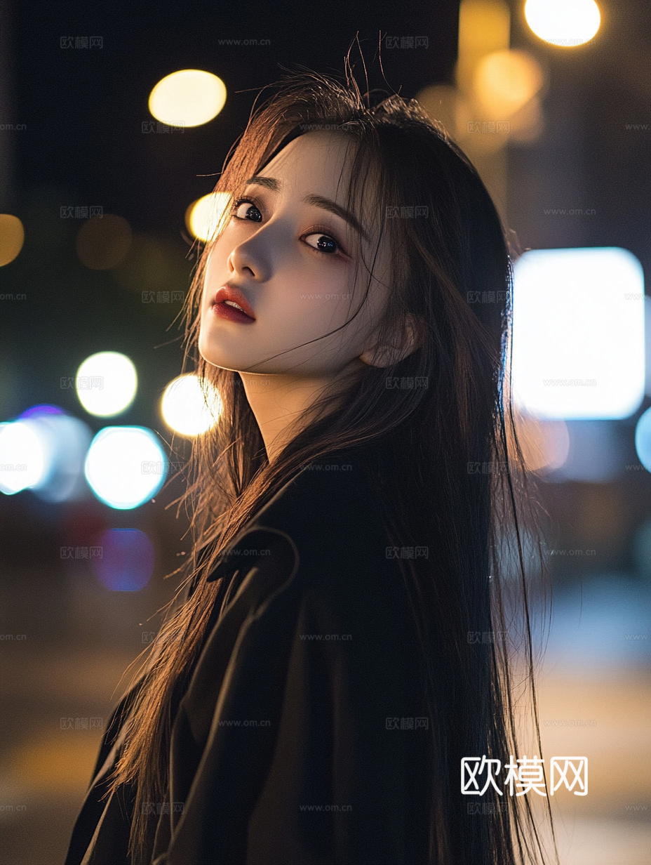 美女人物肖像挂画装饰画