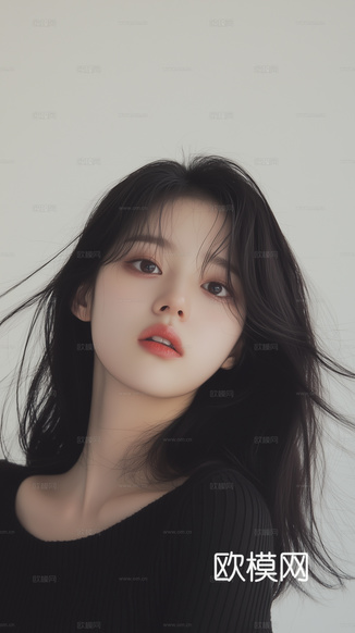美女人物肖像挂画装饰画下载(渲染图8)
