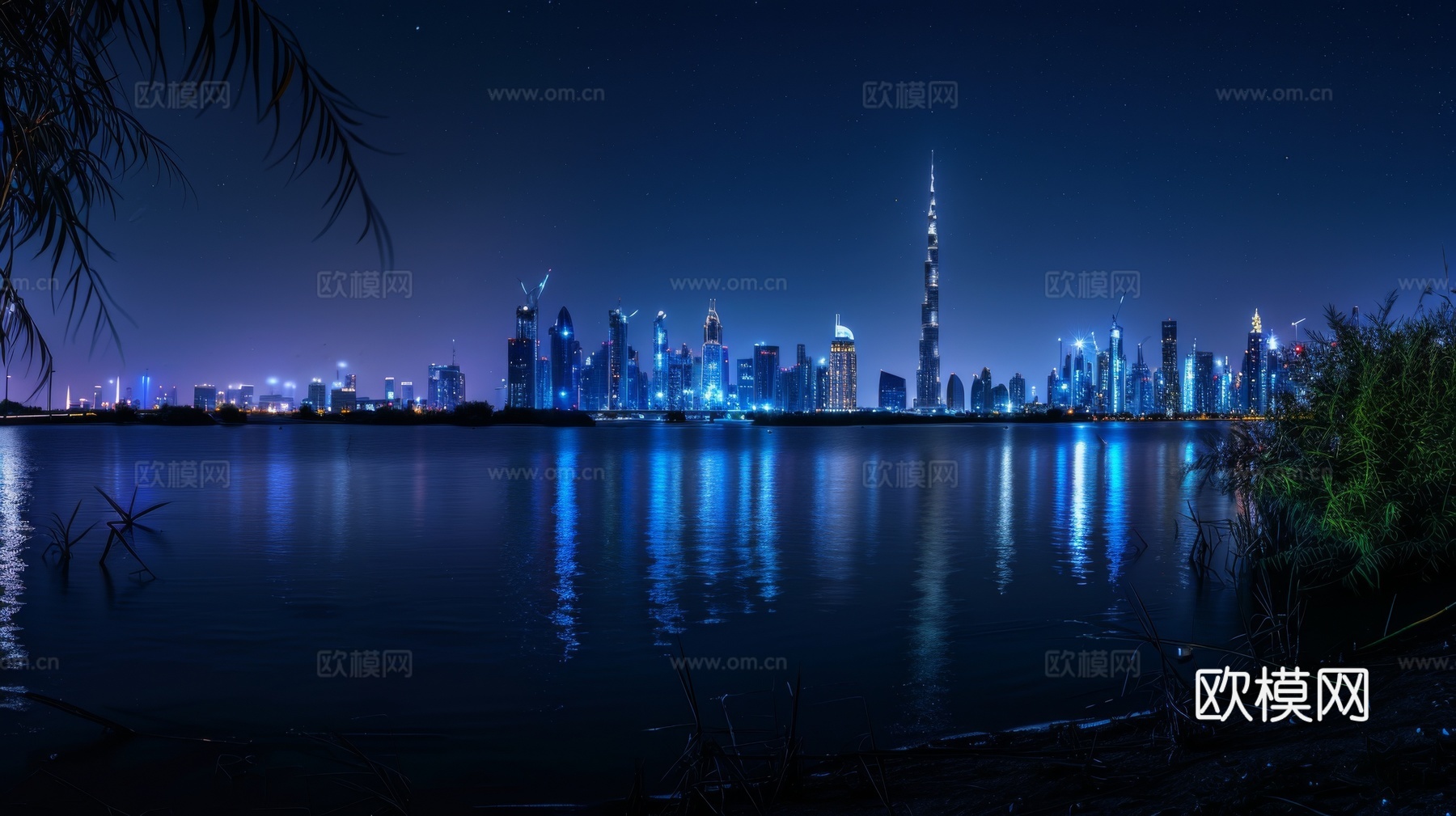 傍晚城市建筑都市风景
