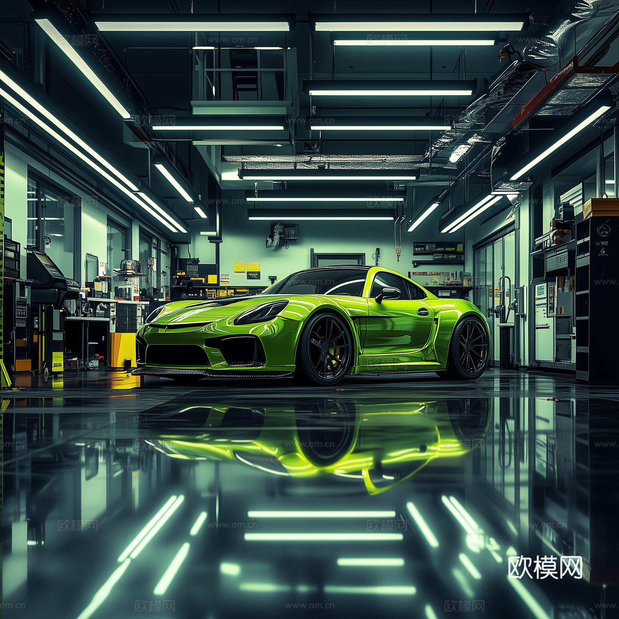 高级跑车赛车壁纸挂画下载（渲染图8）