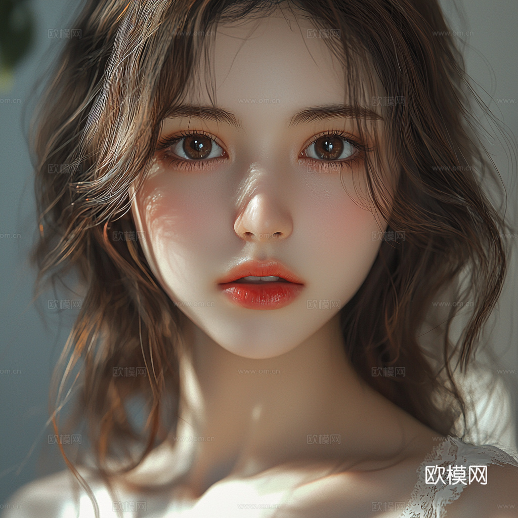 美女人物肖像挂画装饰画