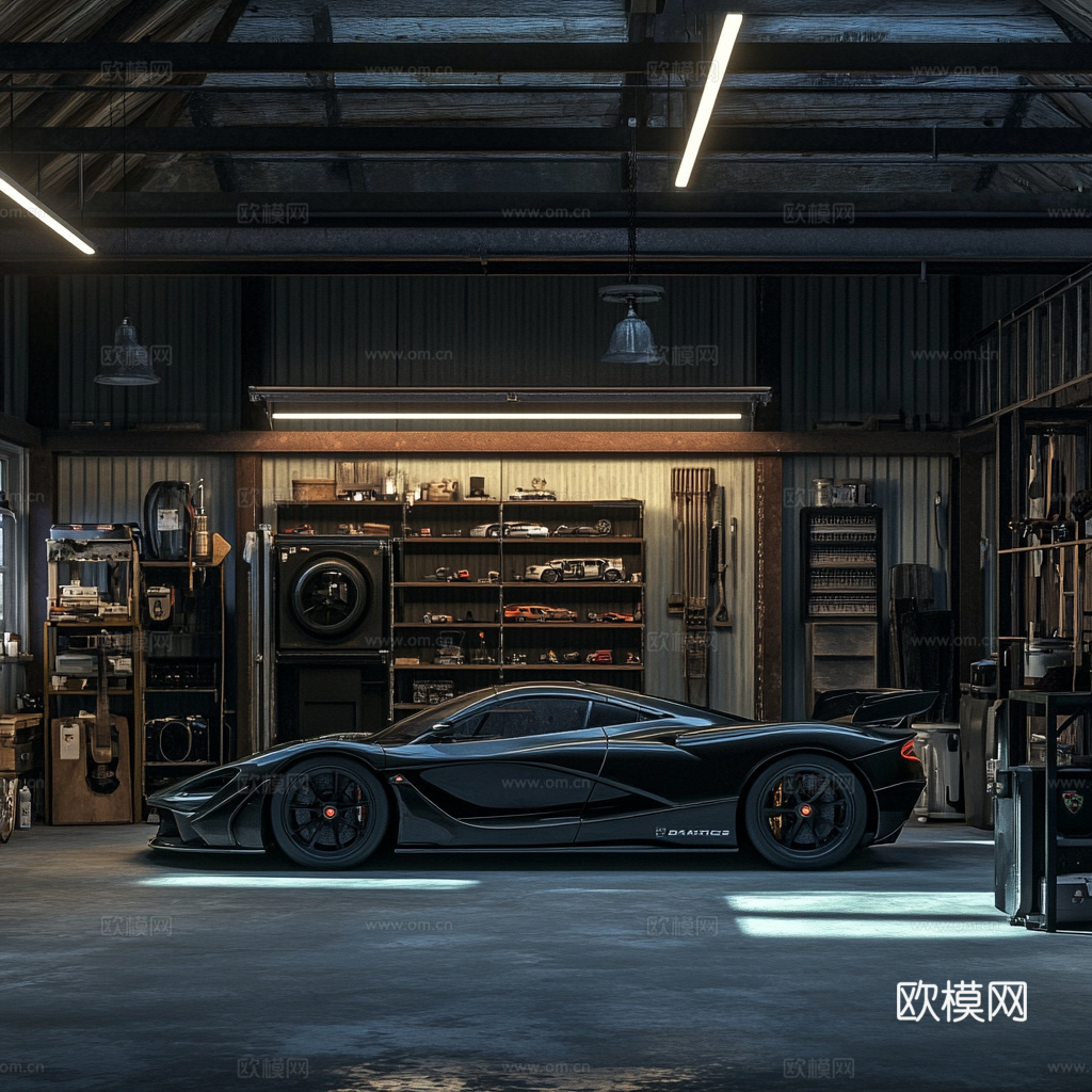 高级跑车赛车壁纸挂画下载（渲染图1）