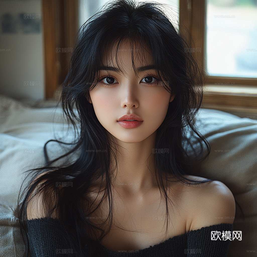 美女人物肖像挂画装饰画
