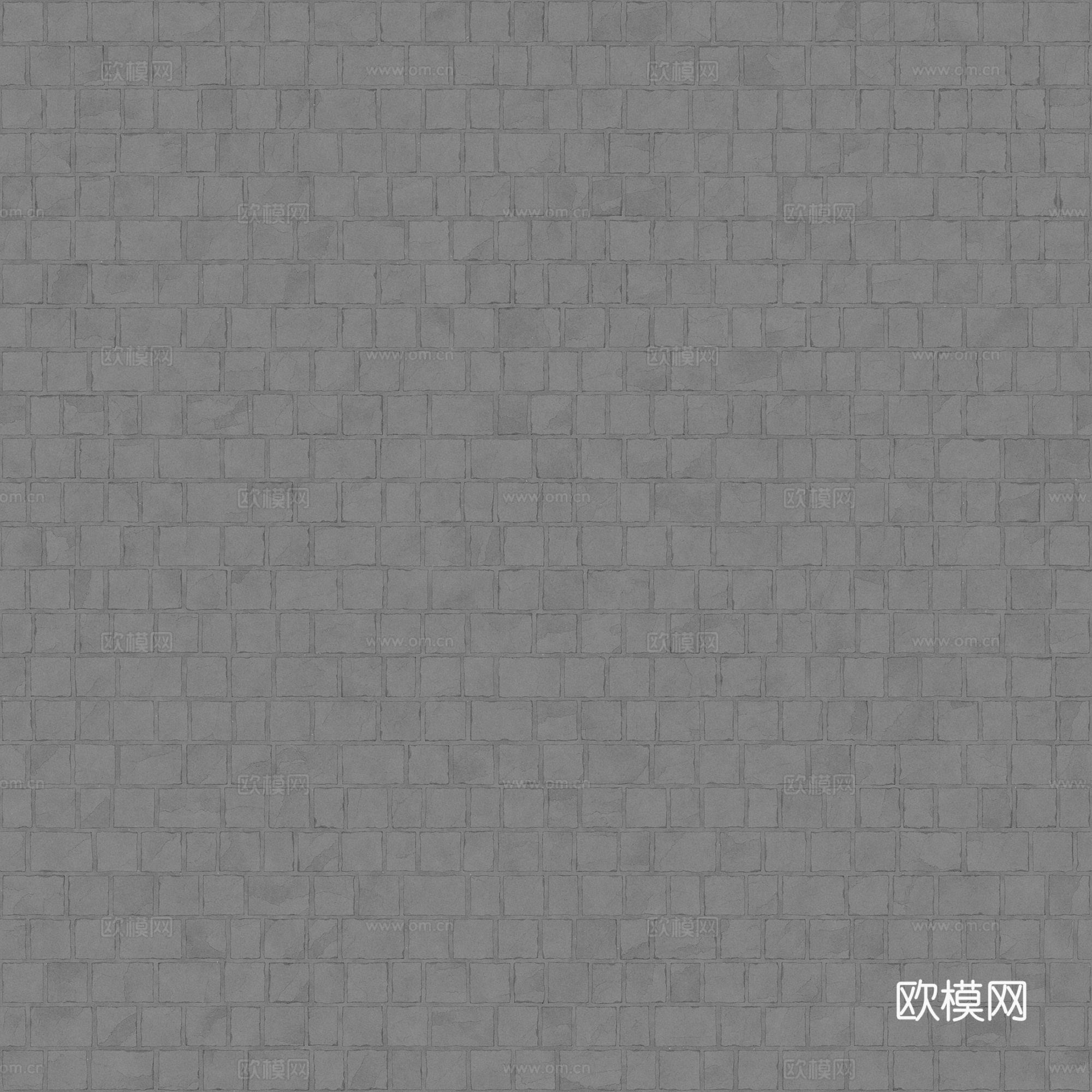 混灰色石砖铺地