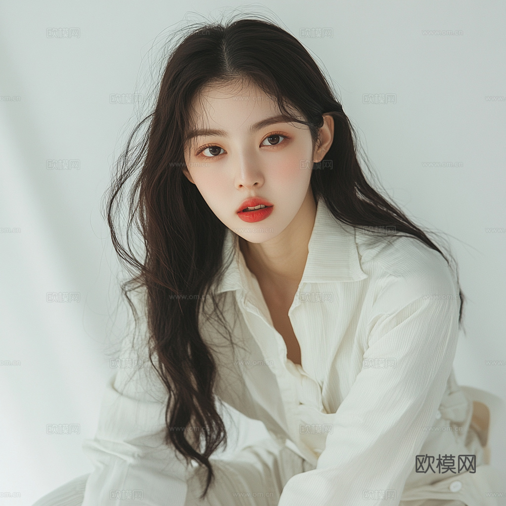 美女人物肖像挂画装饰画