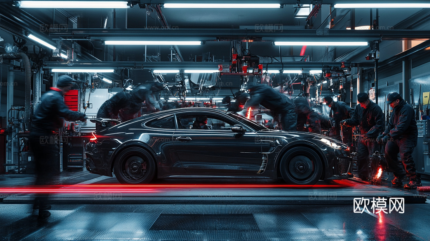 高级跑车赛车壁纸挂画下载（渲染图3）