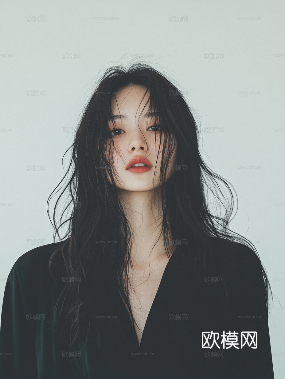 美女人物肖像挂画装饰画下载（渲染图2）