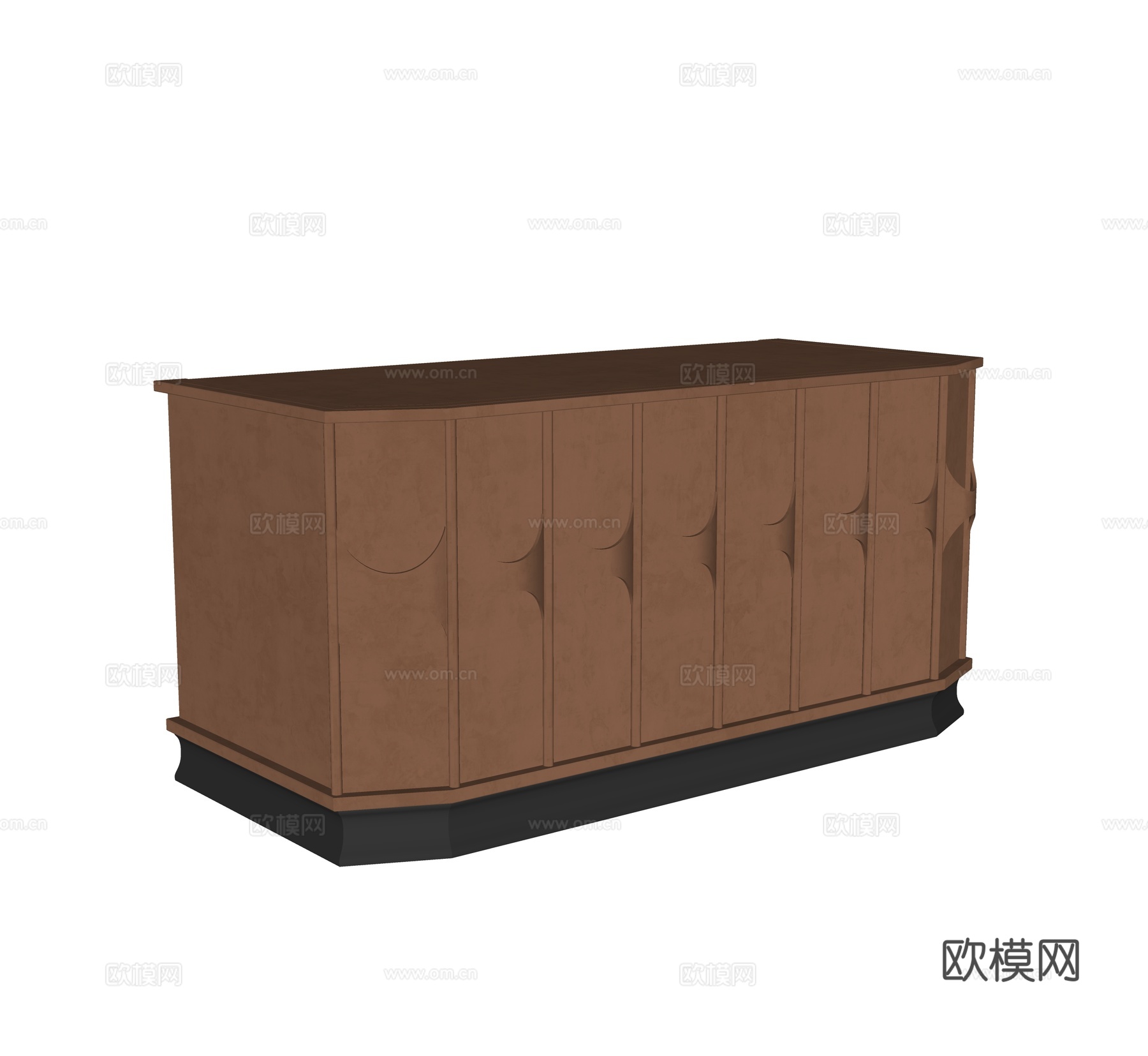 现代电视柜 装饰柜 矮柜su模型