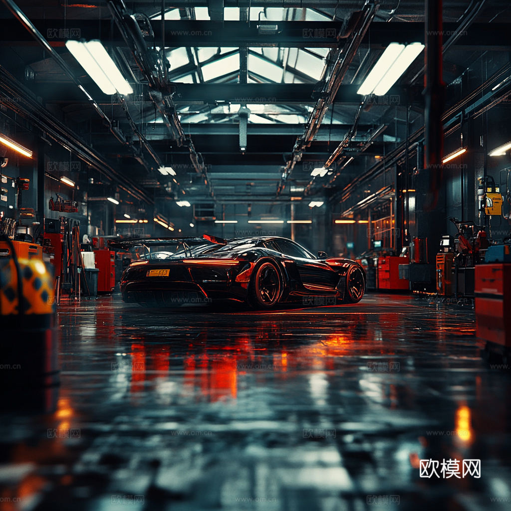 高级跑车赛车壁纸挂画下载（渲染图4）