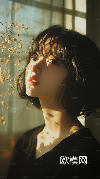 美女人物肖像挂画装饰画下载(渲染图8)