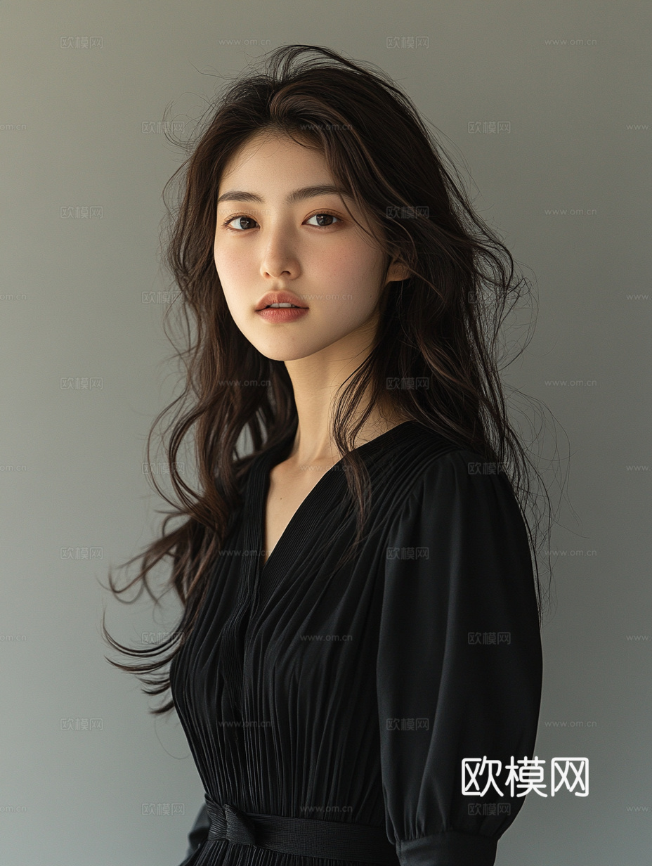 美女人物肖像挂画装饰画