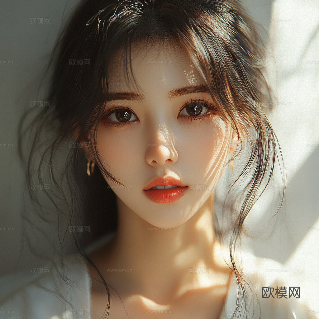美女人物肖像挂画装饰画