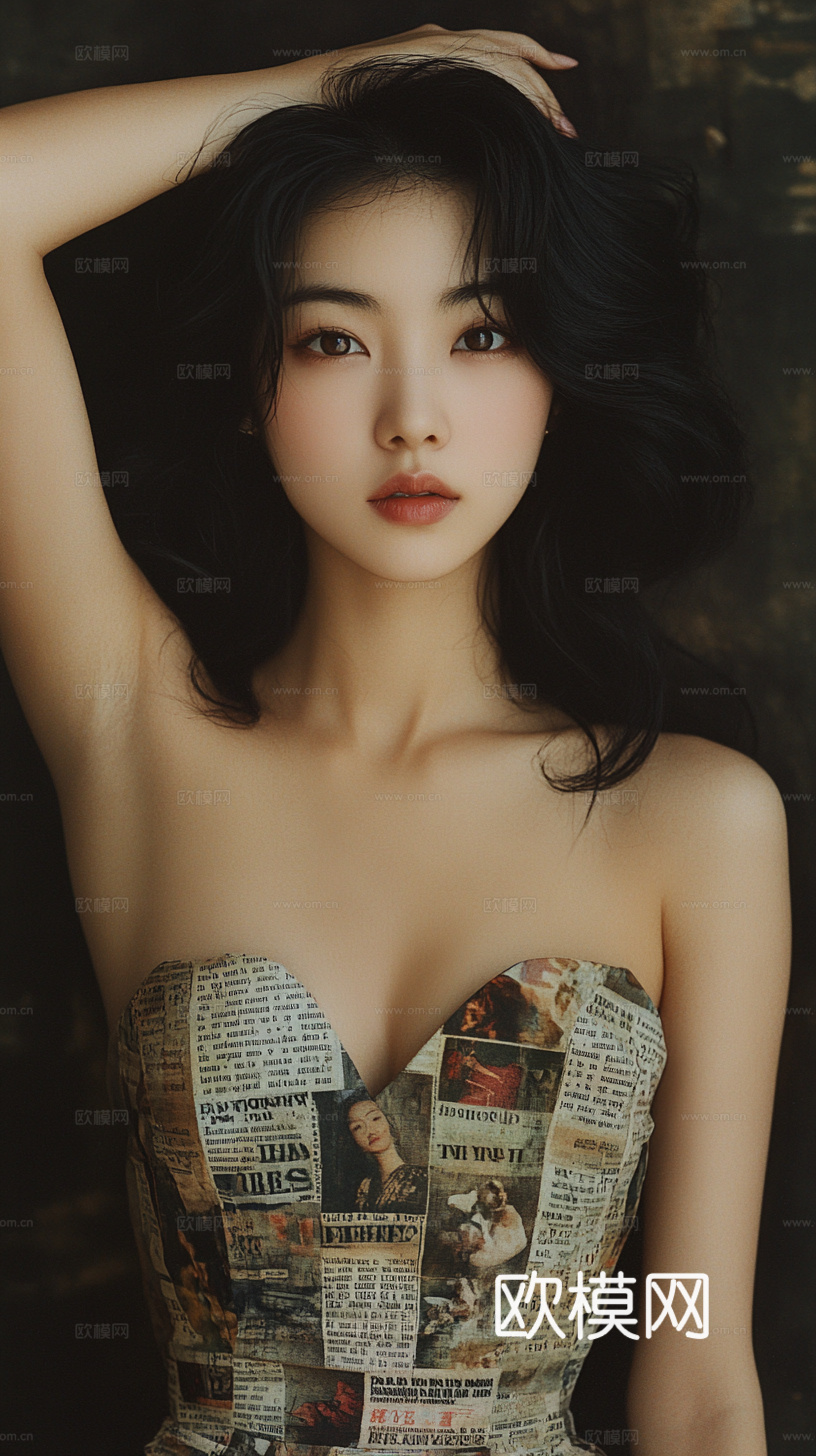 美女人物肖像挂画装饰画