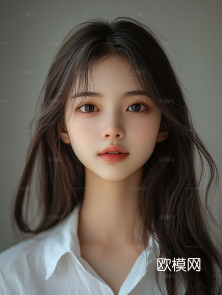 美女人物肖像挂画装饰画下载(渲染图7)