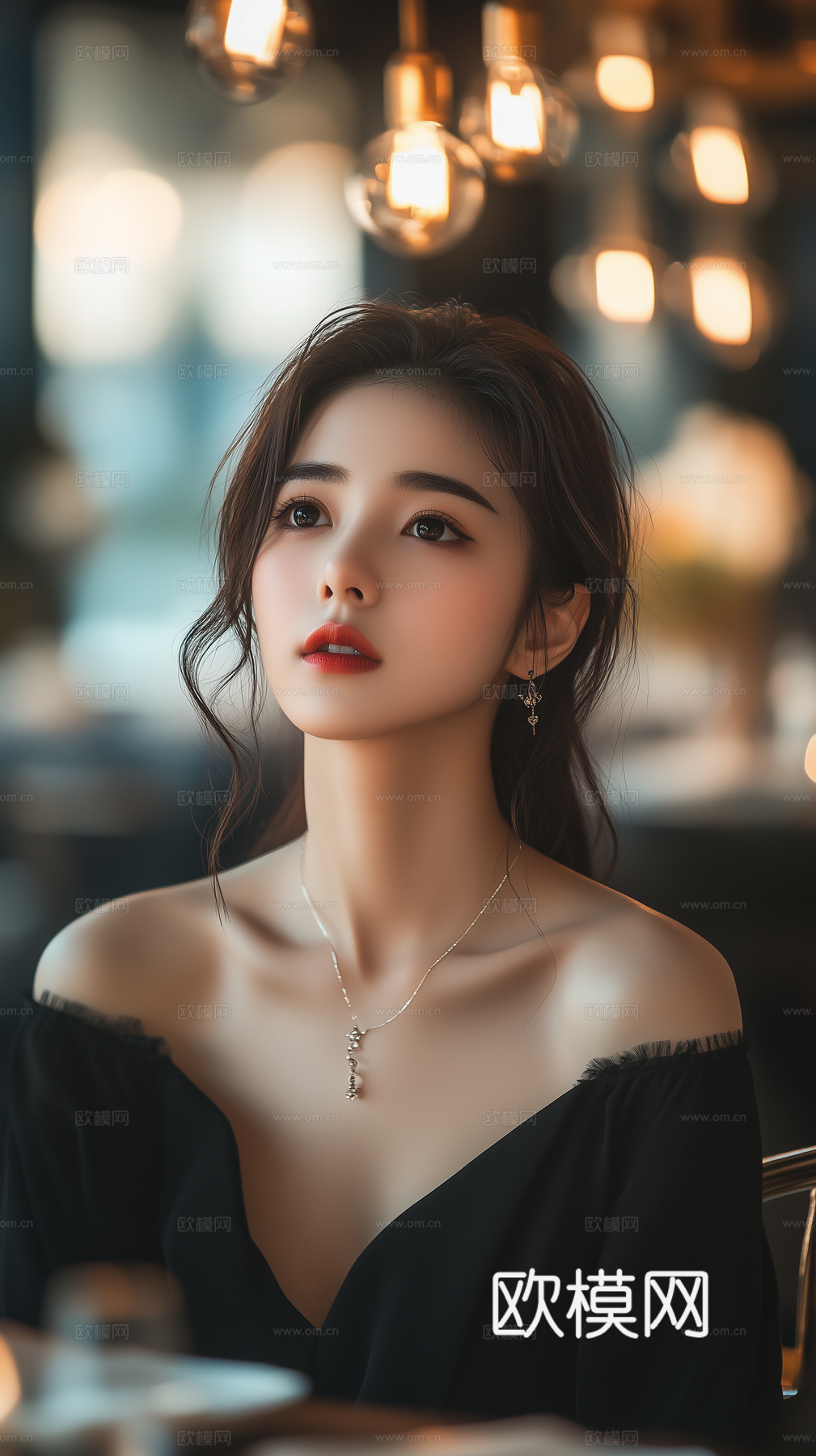 美女人物肖像挂画装饰画