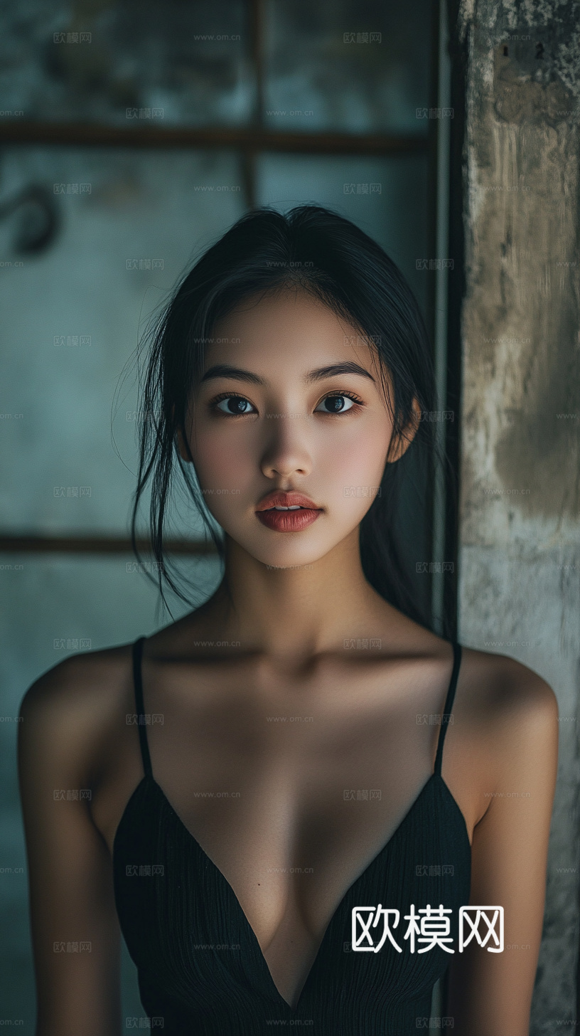 美女人物肖像挂画装饰画