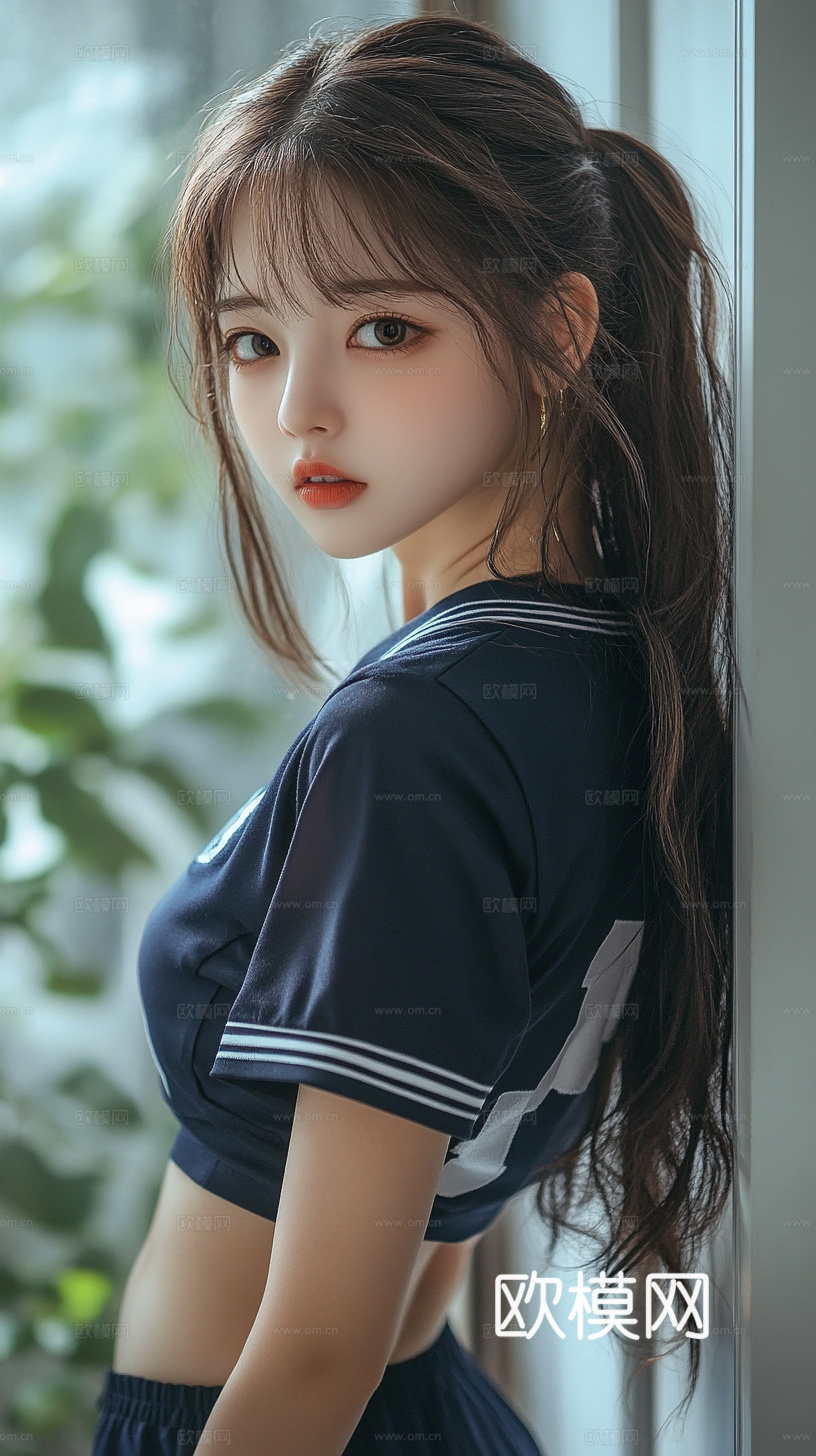 美女人物肖像挂画装饰画
