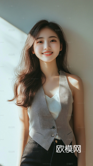 美女人物肖像挂画装饰画下载(渲染图2)