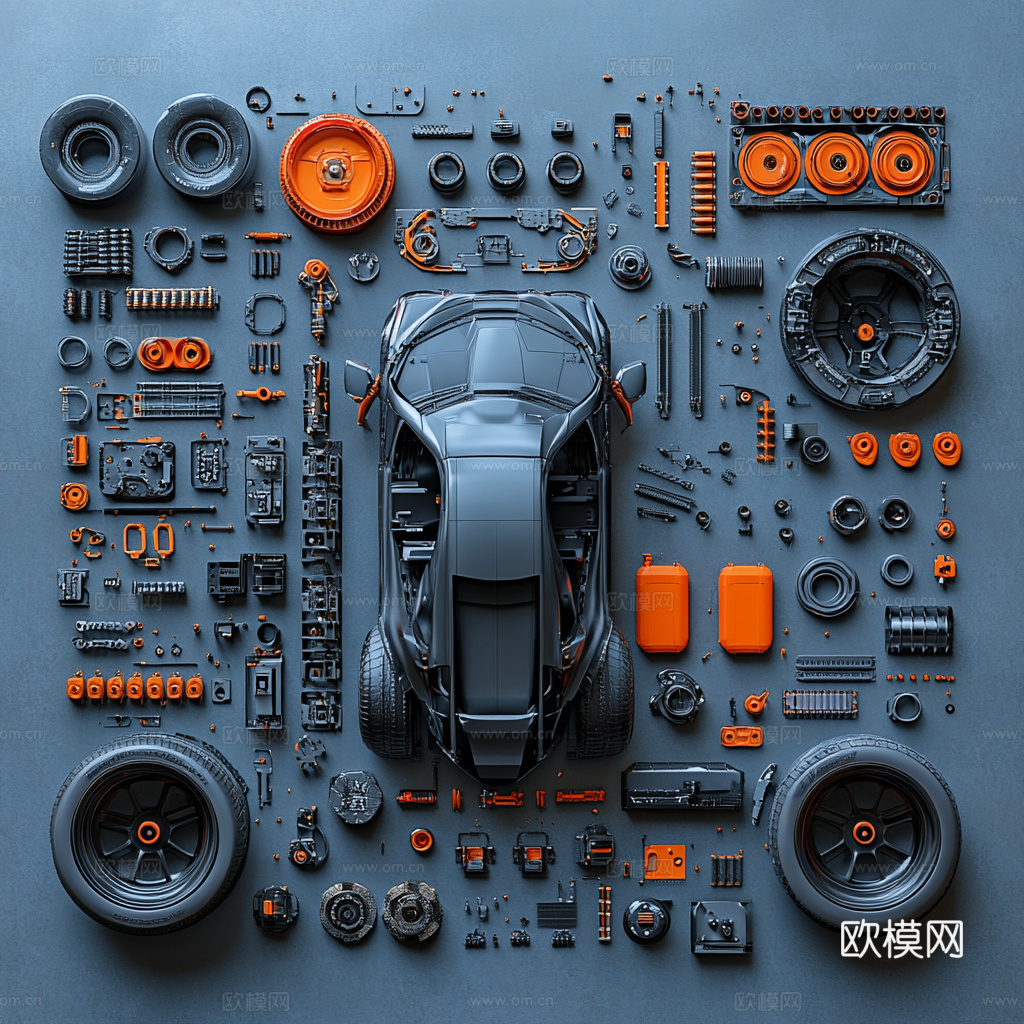 高级跑车赛车壁纸挂画下载（渲染图4）