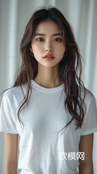 美女人物肖像挂画装饰画下载(渲染图4)