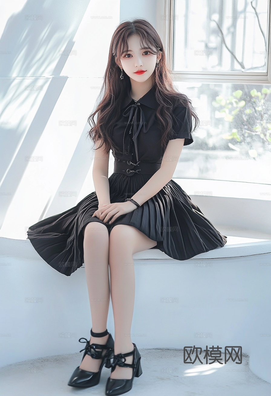 美女人物肖像挂画装饰画