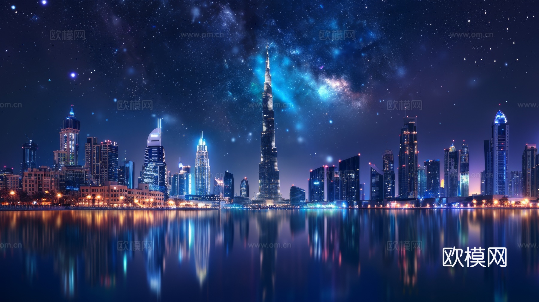 傍晚城市建筑都市风景