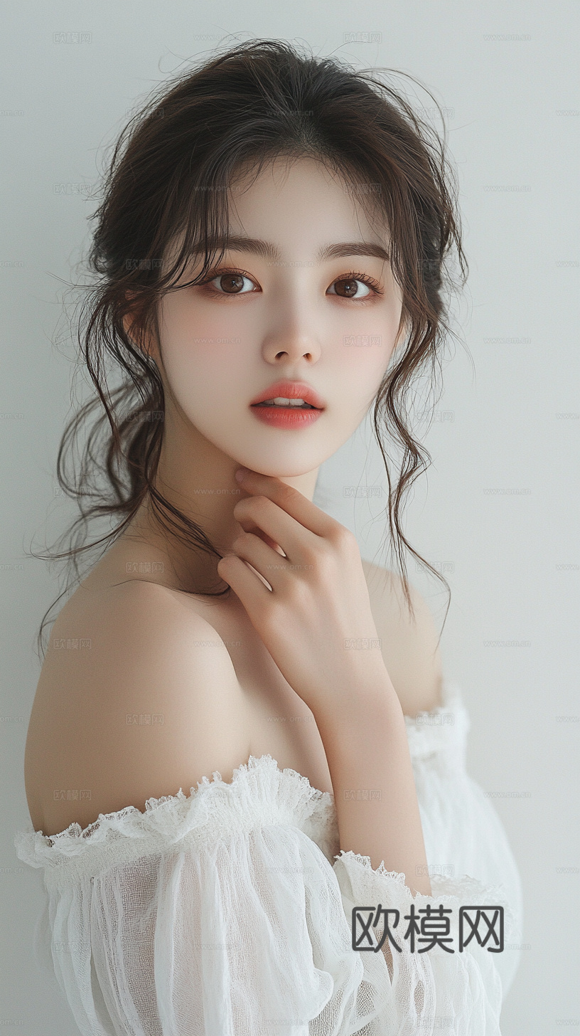 美女人物肖像挂画装饰画下载（渲染图6）