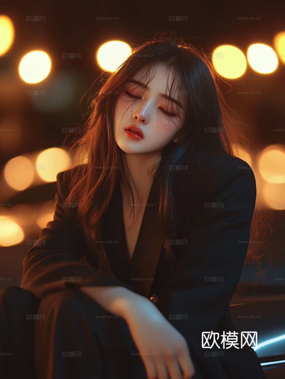 美女人物肖像挂画装饰画