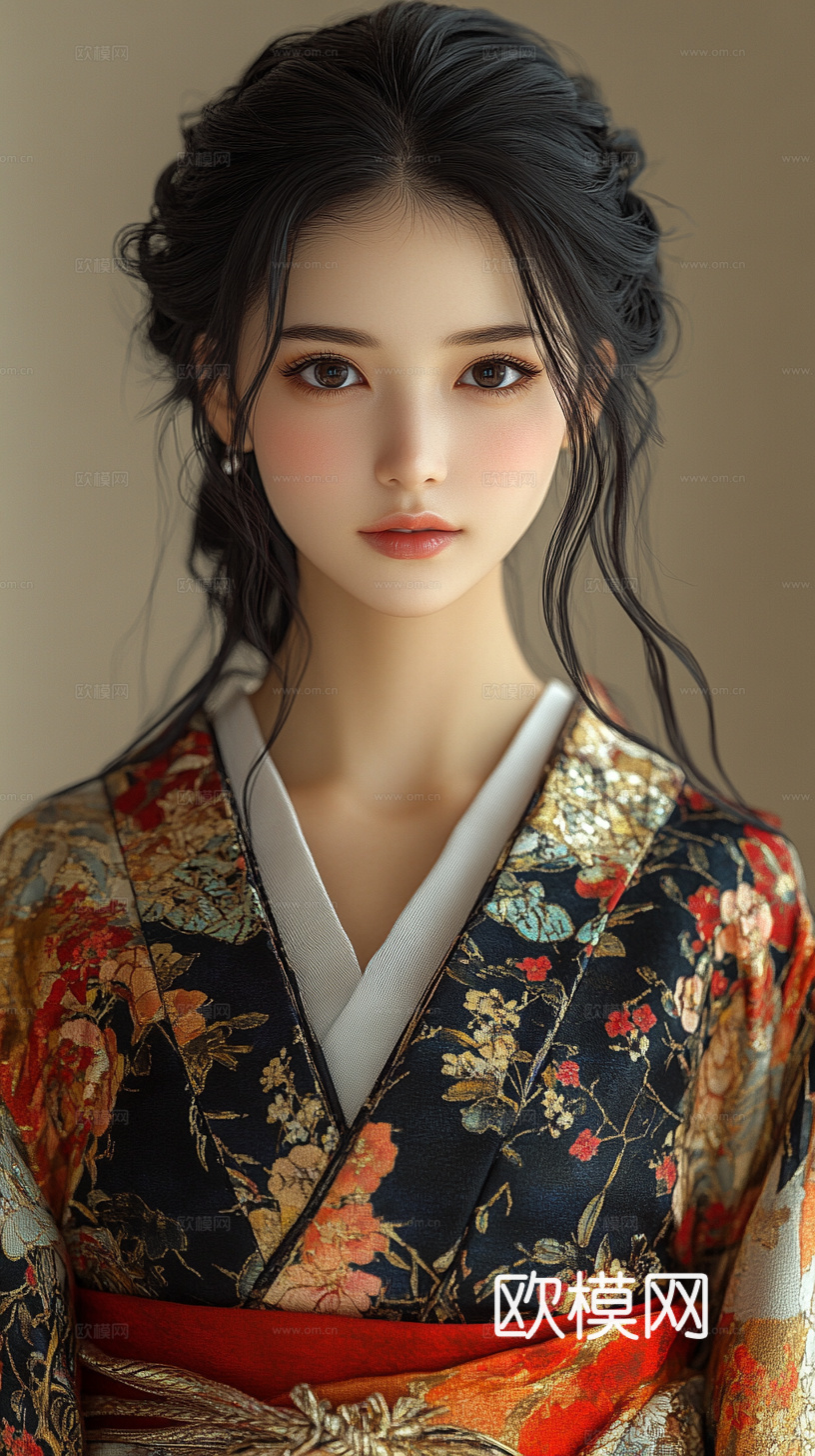 美女人物肖像挂画装饰画