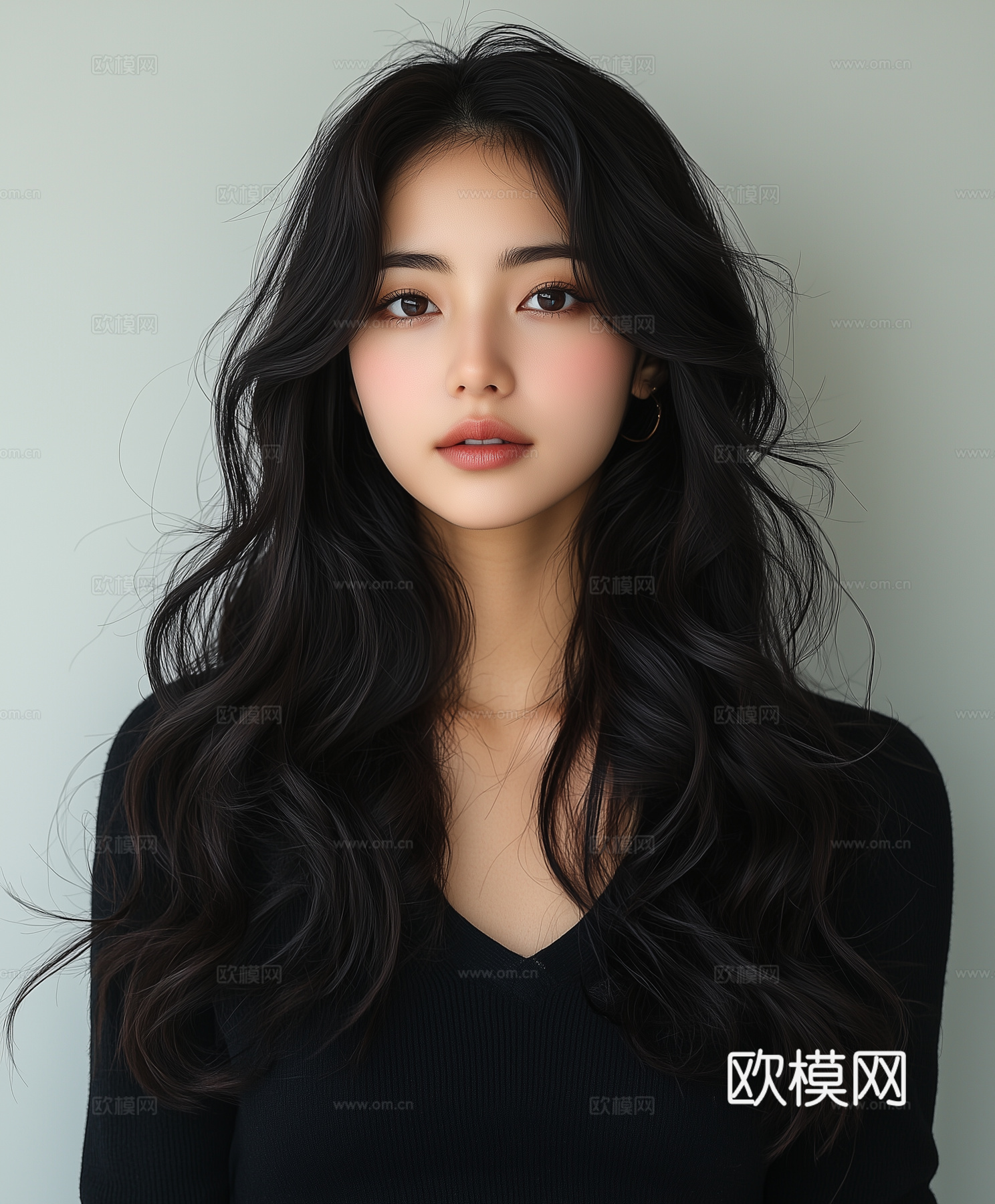 美女人物肖像挂画装饰画