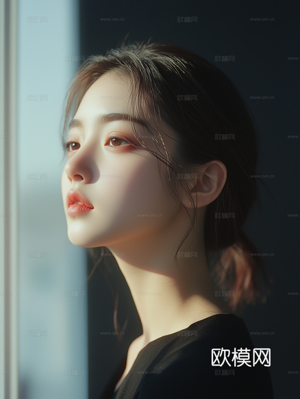 美女人物肖像挂画装饰画下载(渲染图8)