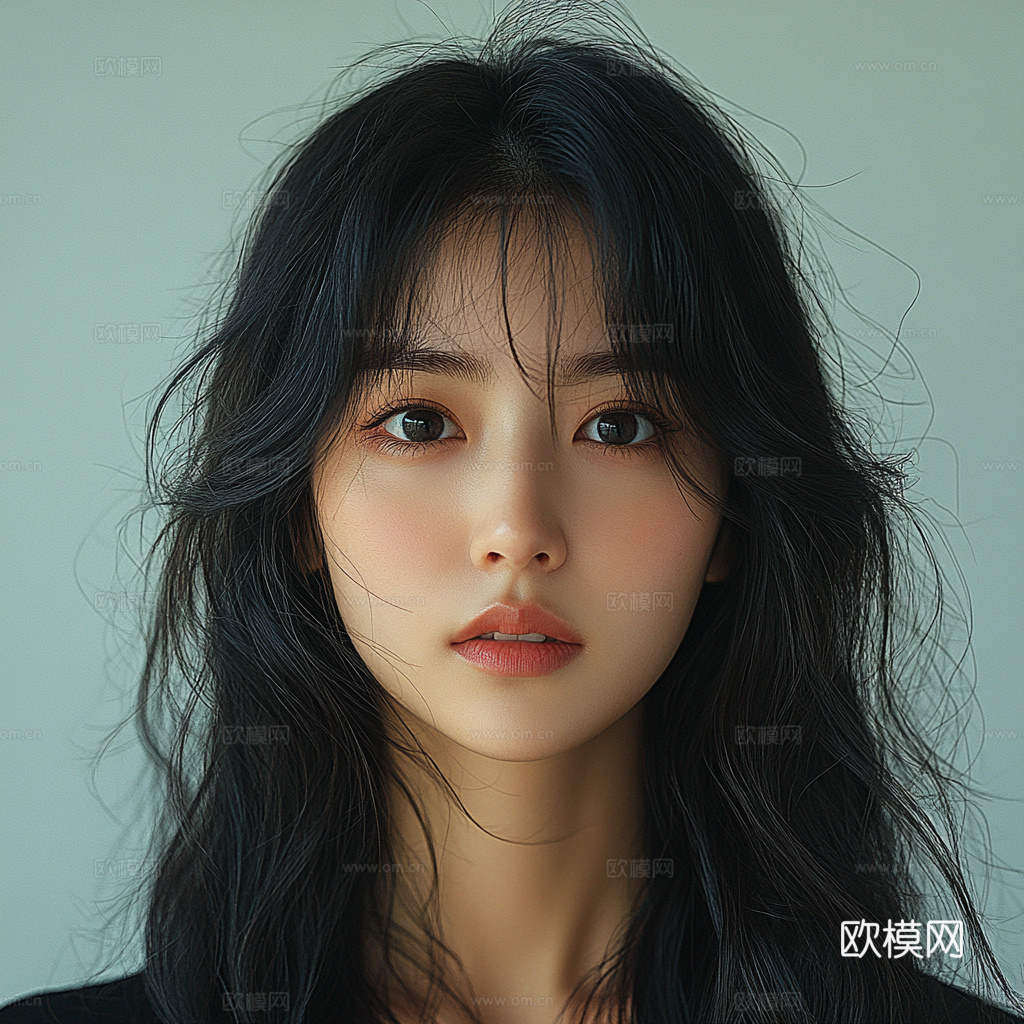 美女人物肖像挂画装饰画