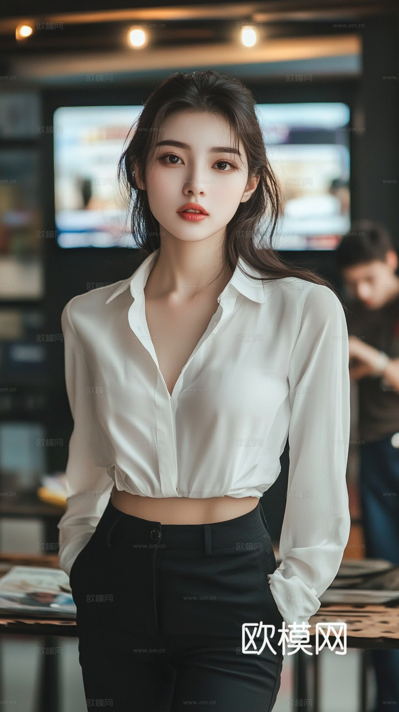 美女人物肖像挂画装饰画