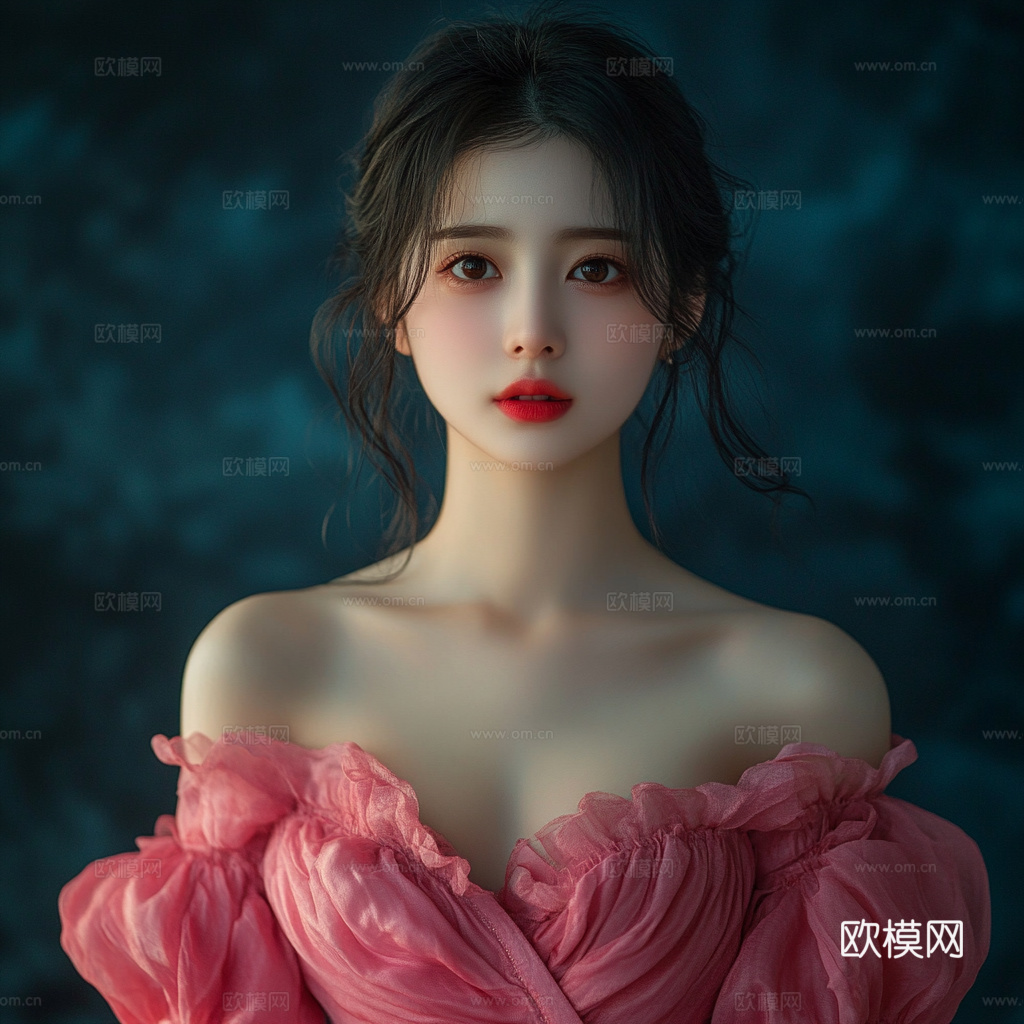 美女人物肖像挂画装饰画