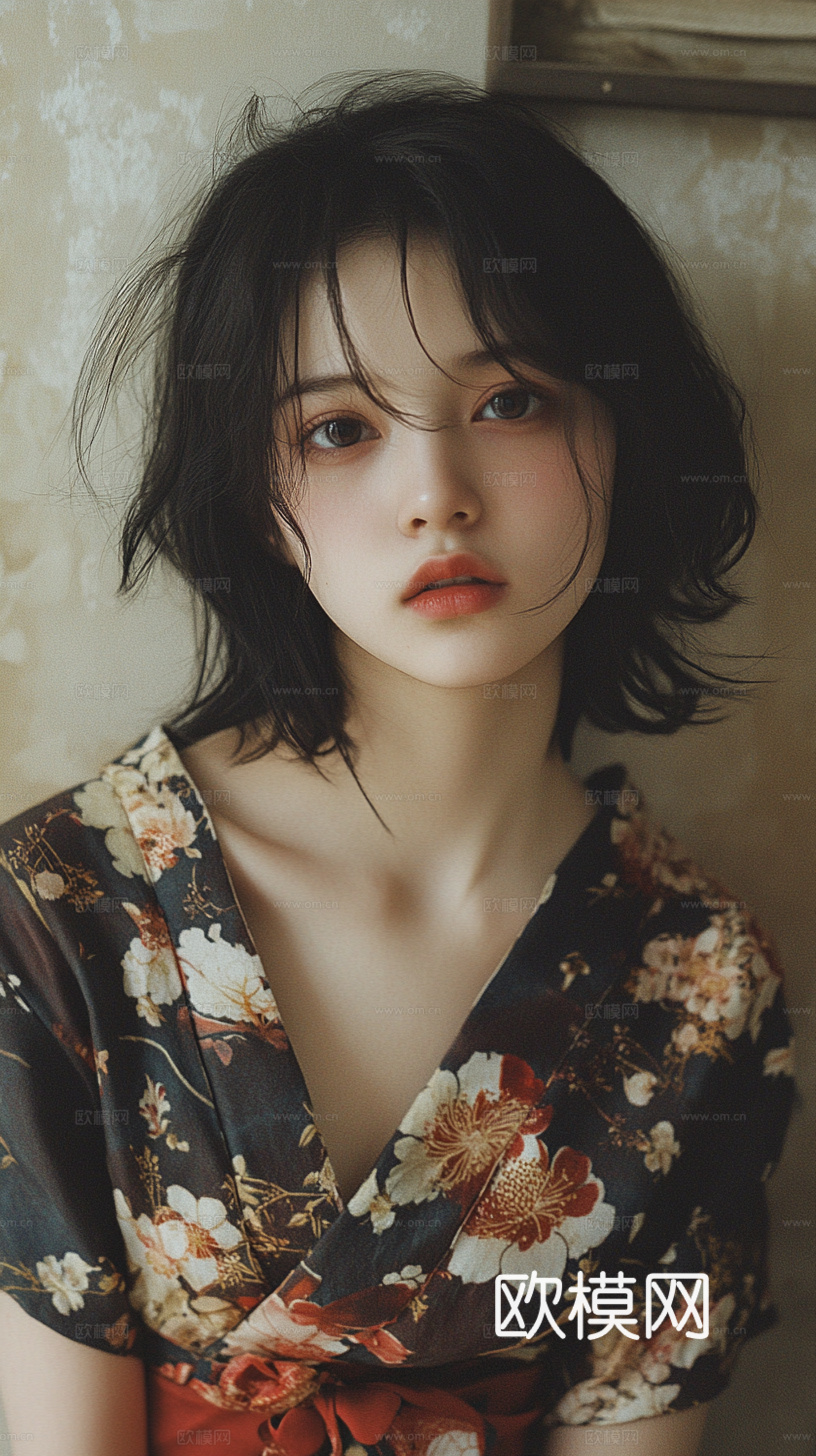 美女人物肖像挂画装饰画