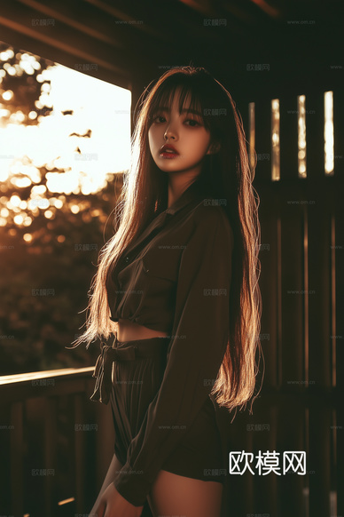 美女人物肖像挂画装饰画下载(渲染图6)
